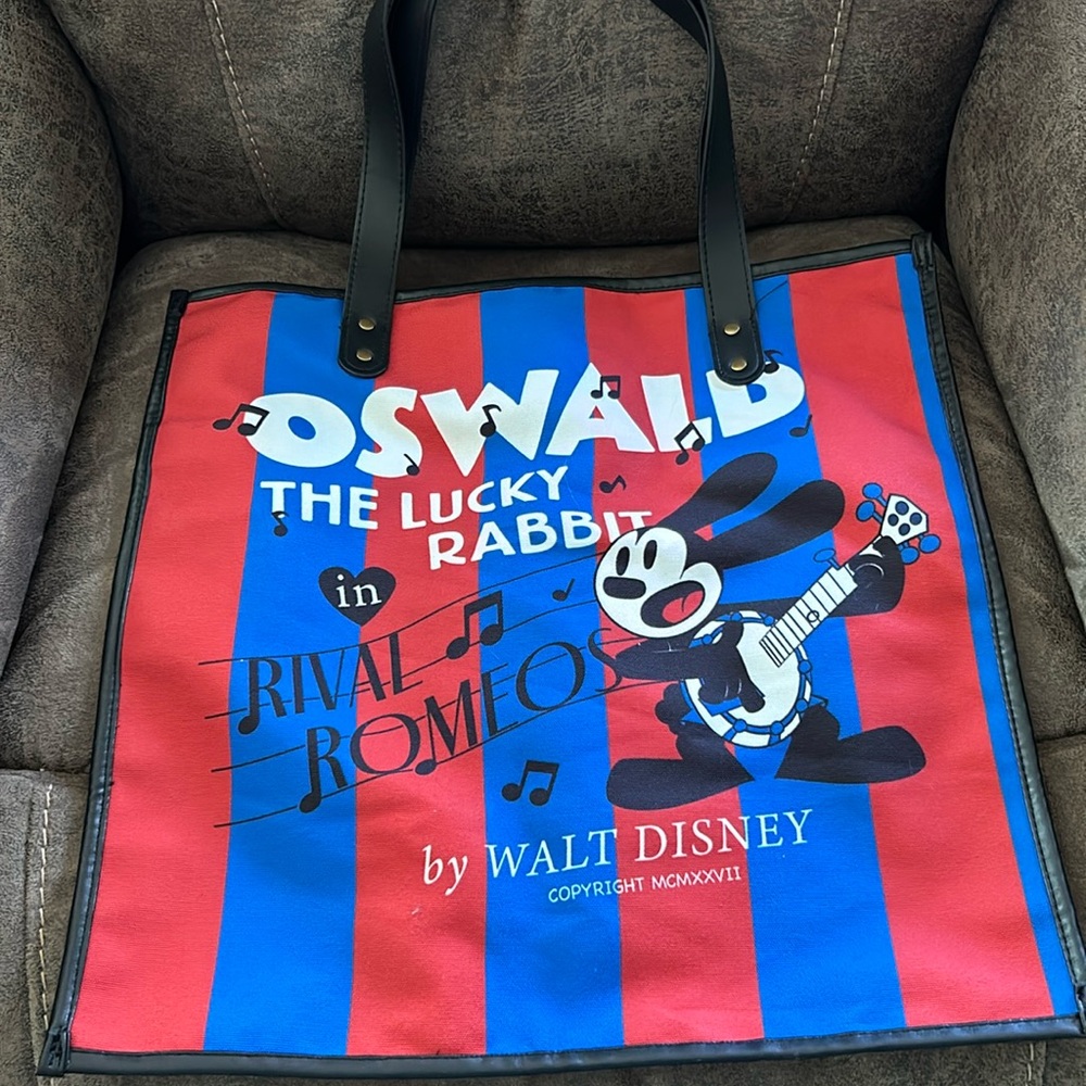 Disney’s Oswald, the lucky rabbit, rival of the Romeos Walt Disney tote